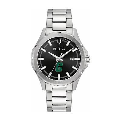 Bulova Black Charlotte 49ers Stainless Steel Sport Classic Watch