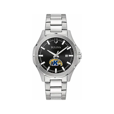 Bulova Black Kent State Golden Flashes Stainless Steel Sport Classic Watch
