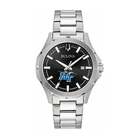 Bulova Black MTSU Blue Raiders Stainless Steel Sport Classic Watch