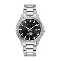 Bulova Black Montana State Bobcats Stainless Steel Sport Classic Watch