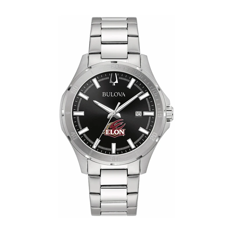 Bulova Black Elon Phoenix Stainless Steel Sport Classic Watch