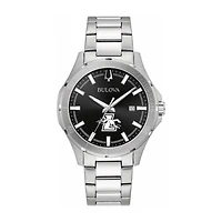 Bulova Black Loyola Greyhounds Stainless Steel Sport Classic Watch