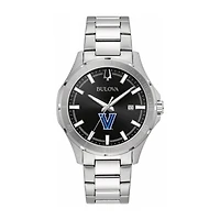 Bulova Black Villanova Wildcats Stainless Steel Sport Classic Watch