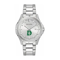 Bulova Silver Dartmouth Big Green Stainless Steel Classic Sport Watch