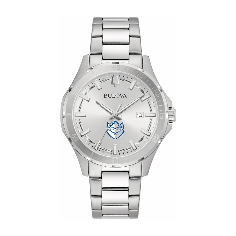 Bulova Silver Saint Louis Billikens Stainless Steel Classic Sport Watch