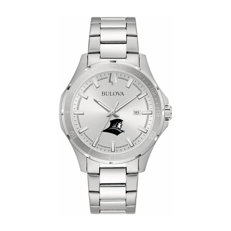 Bulova Silver Providence Friars Stainless Steel Classic Sport Watch