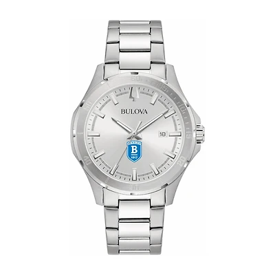 Bulova Silver Bentley Falcons Stainless Steel Classic Sport Watch