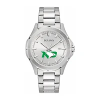 Bulova Silver North Dakota Stainless Steel Classic Sport Watch