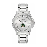 Bulova Silver Ohio Bobcats Stainless Steel Classic Sport Watch