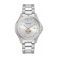 Bulova Silver Tennessee Tech Golden Eagles Stainless Steel Classic Sport Watch