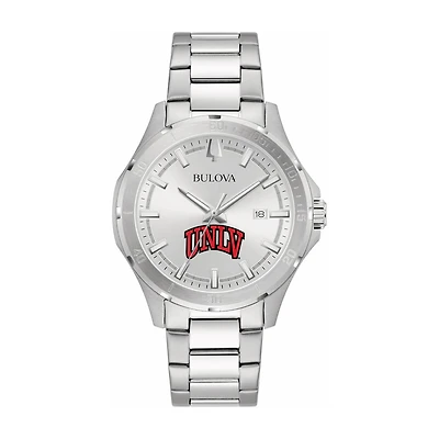 Bulova Silver UNLV Rebels Stainless Steel Classic Sport Watch