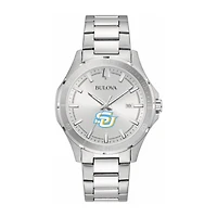 Bulova Silver Southern University Jaguars Stainless Steel Classic Sport Watch