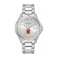 Bulova Silver Tuskegee Golden Tigers Stainless Steel Classic Sport Watch