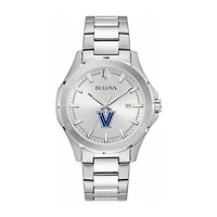 Bulova Silver Villanova Wildcats Stainless Steel Classic Sport Watch