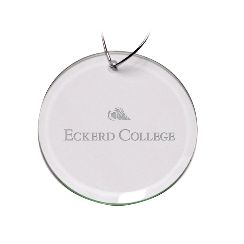Eckerd Tritons Team Logo 3'' Round Glass Ornament