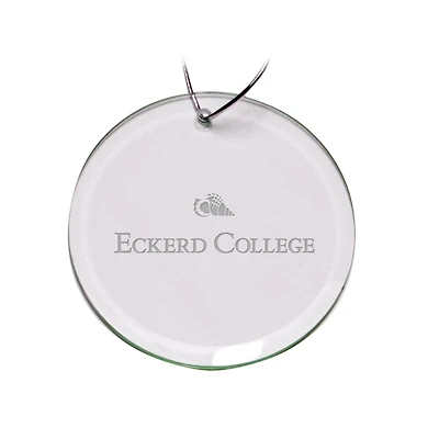 Eckerd Tritons Team Logo 3'' Round Glass Ornament