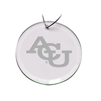 Abilene Christian University Wildcats Team Logo 3'' Round Glass Ornament