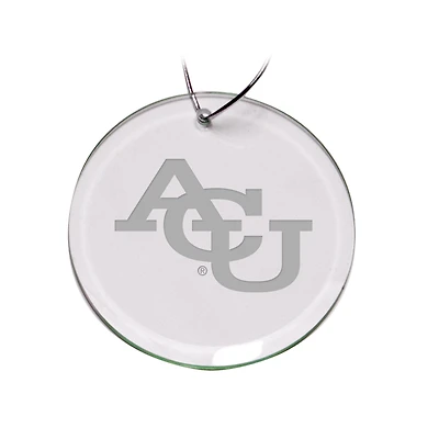 Abilene Christian University Wildcats Team Logo 3'' Round Glass Ornament