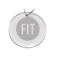 SUNY Fashion Institute of Technology Tigers Team Logo 3'' Round Glass Ornament