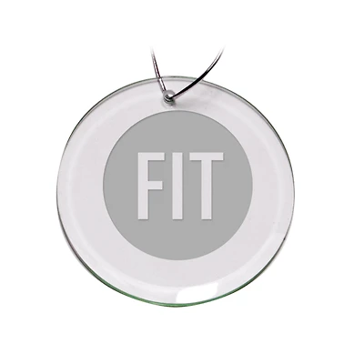 SUNY Fashion Institute of Technology Tigers Team Logo 3'' Round Glass Ornament