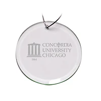 Concordia University (IL) Cougars Team Logo 3'' Round Glass Ornament