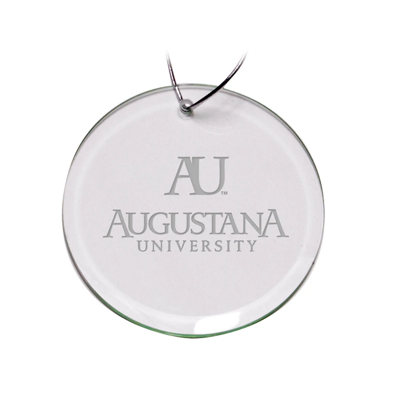 Augustana Vikings Team Logo 3'' Round Glass Ornament