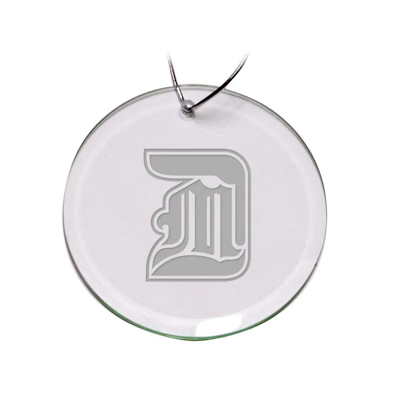 Detroit Mercy Titans Primary Logo 3'' Round Glass Ornament