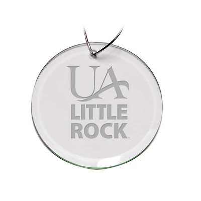 Arkansas Little Rock Trojans Team Logo 3'' Round Glass Ornament