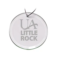 Arkansas Little Rock Trojans Team Logo 3'' Round Glass Ornament