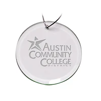 Austin Community College Team Logo 3'' Round Glass Ornament
