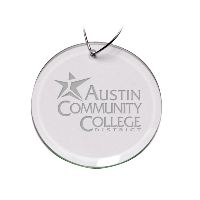 Austin Community College Team Logo 3'' Round Glass Ornament