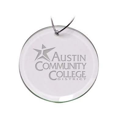 Austin Community College Team Logo 3'' Round Glass Ornament