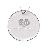 Eastern Oregon Mountaineers Team Logo 3'' Round Glass Ornament