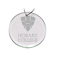 Hobart & William Smith Colleges Primary Logo 3'' Round Glass Ornament