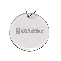 University of Baltimore Team Logo 3'' Round Glass Ornament