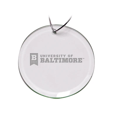 University of Baltimore Team Logo 3'' Round Glass Ornament