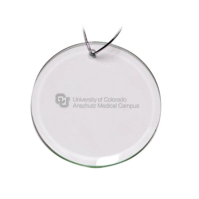 Colorado Anschutz Medical Campus Team Logo 3'' Round Glass Ornament