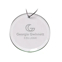 Georgia Gwinnett Grizzlies Team Logo 3'' Round Glass Ornament
