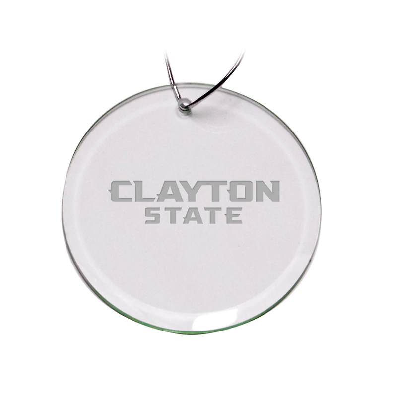 Clayton State Lakers Team Logo 3'' Round Glass Ornament