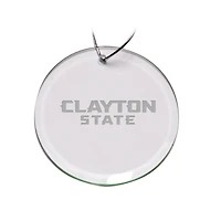 Clayton State Lakers Team Logo 3'' Round Glass Ornament