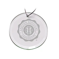 Eastern Kentucky Colonels Team Logo 3'' Round Glass Ornament