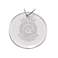 Alfred University Saxons Team Logo 3'' Round Glass Ornament