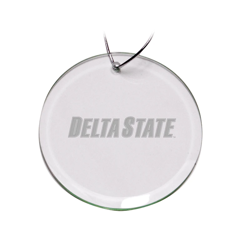 Delta State Statesmen Team Logo 3'' Round Glass Ornament