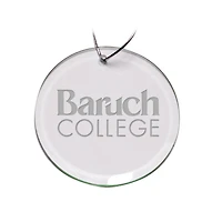 CUNY Baruch College Team Logo 3'' Round Glass Ornament