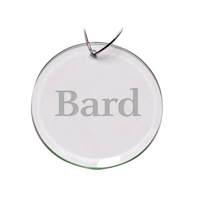 Bard College Raptors Primary Logo 3'' Round Glass Ornament