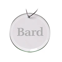 Bard College Raptors Primary Logo 3'' Round Glass Ornament