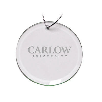 Carlow University Celtics Team Logo 3'' Round Glass Ornament