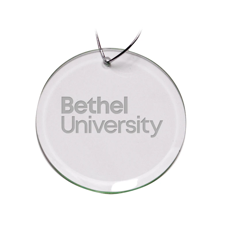 Bethel Wildcats Team Logo 3'' Round Glass Ornament
