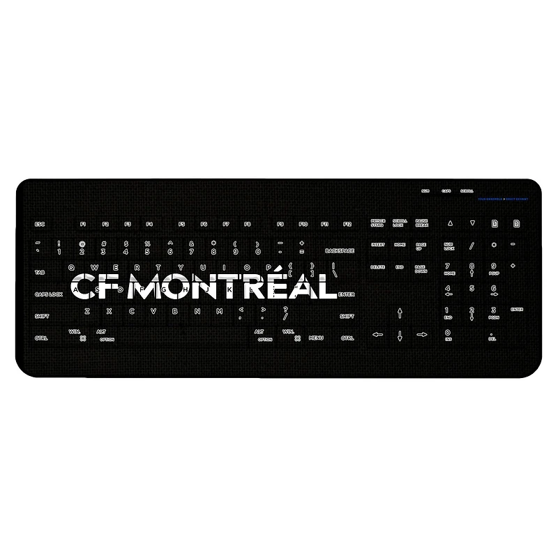 CF Montreal Stripe Design Wireless Keyboard