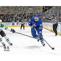 Mark Giordano Toronto Maple Leafs Unsigned Play the Puck into Offensive Zone Photograph